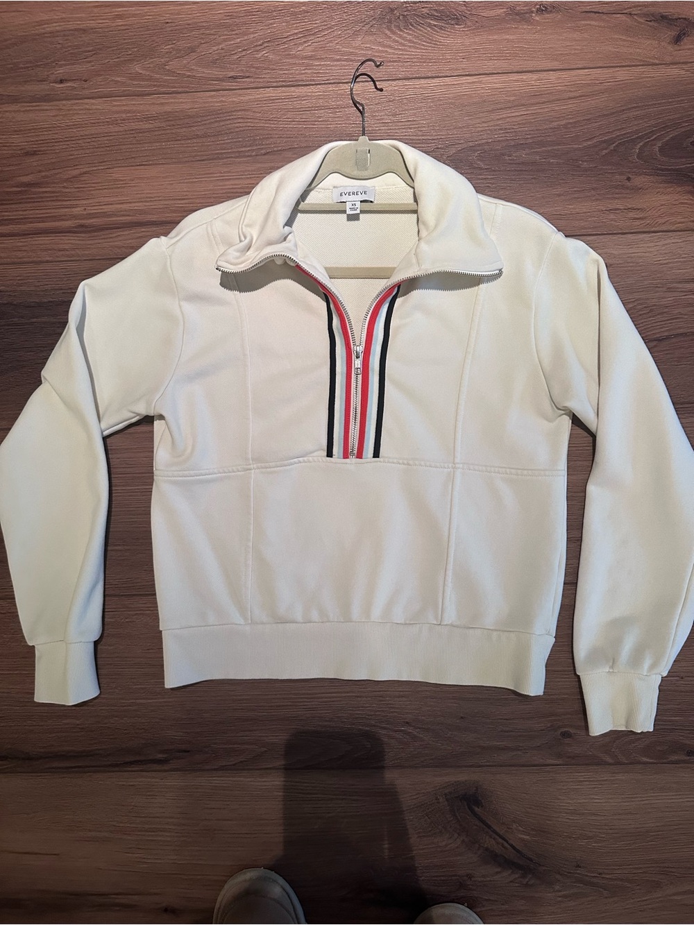 Evereve Cream/Textured Knit Open Cardigan - XS